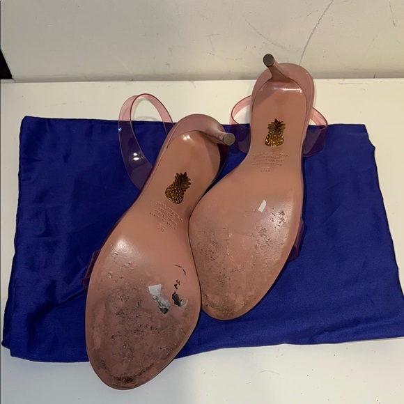 Aquazzura So Nude Plexi Sandal - Pink - Picture 5 of 6